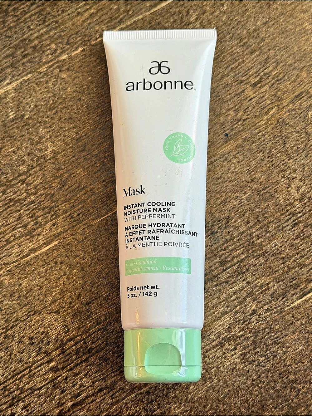 Arbonne Instant Cooling Moisture Mask with Peppermint Sealed/New